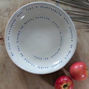 “Carmel” Salad Bowl : He will be standing firm like a flourishing tree