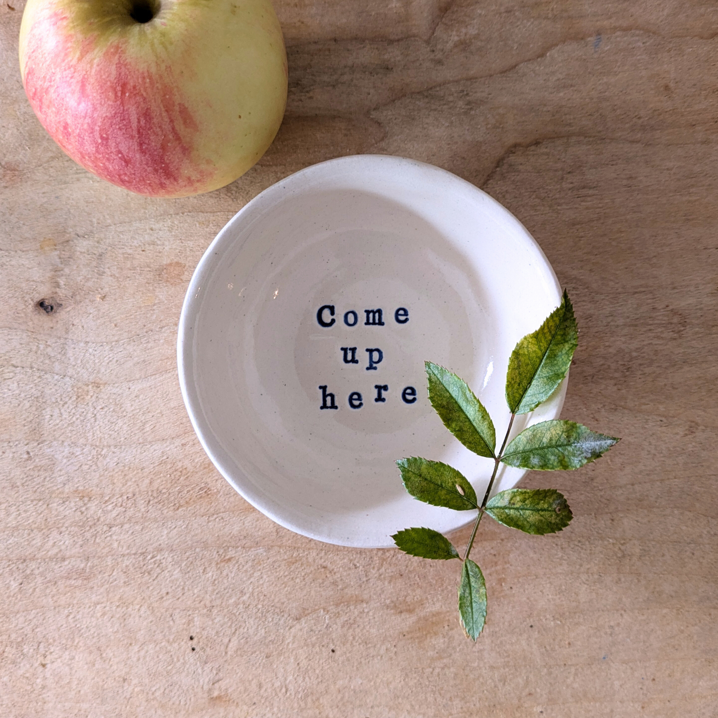 “Adi” Small Round Bowl : Come up here