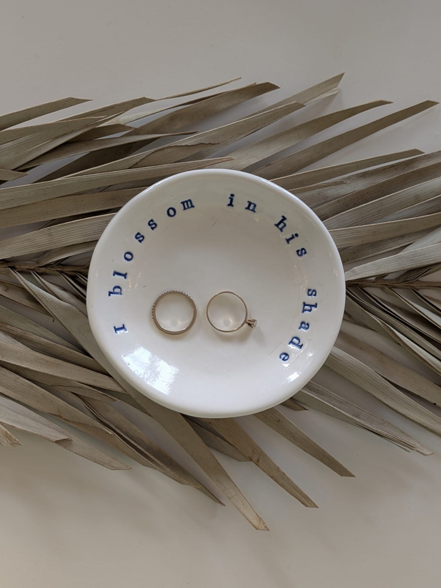 “Ahava” Ring Dish:I blossom in his shade