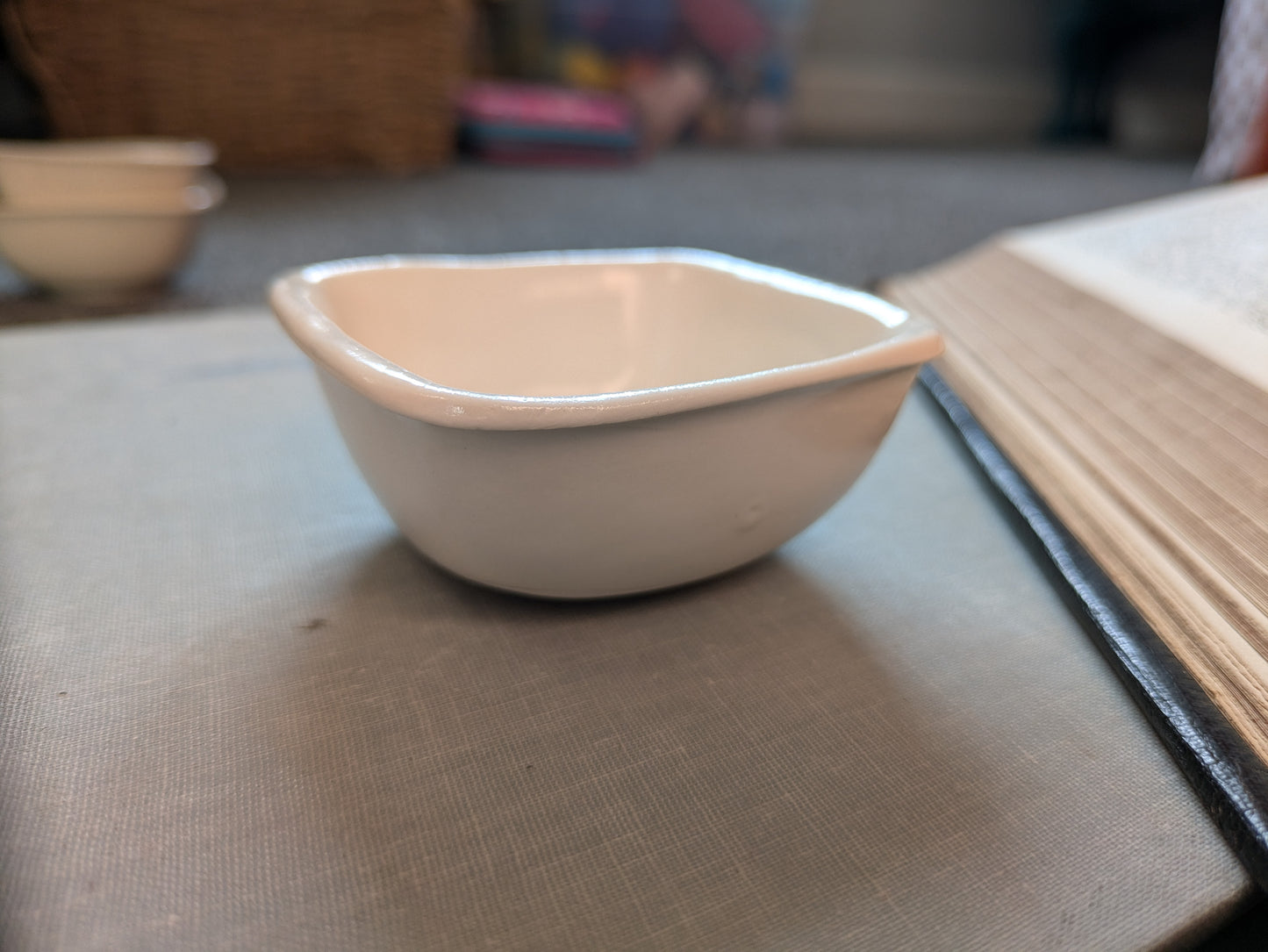 Neriah Mini Square Handcrafted Bowl: praise