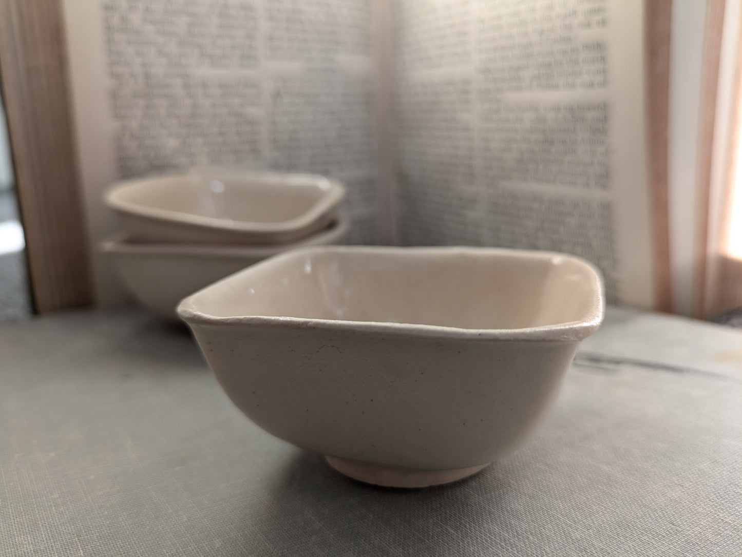 Neriah Mini Square Handcrafted Bowl: by the blood