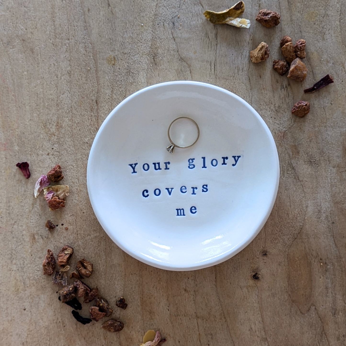“Ahava” Ring Dish: Your glory covers me