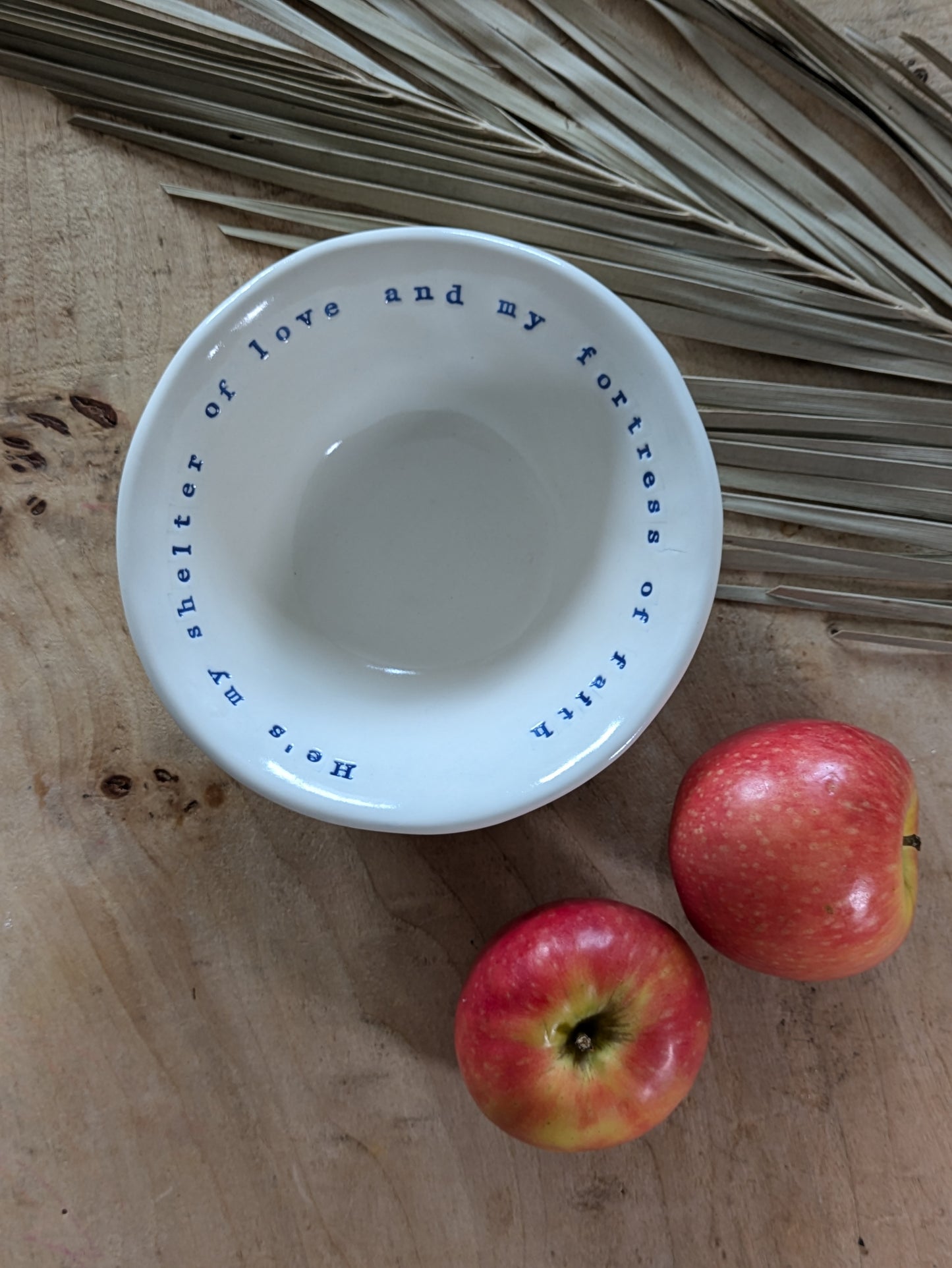 Odelia Porridge Bowl: He's my shelter of love and my fortress of faith