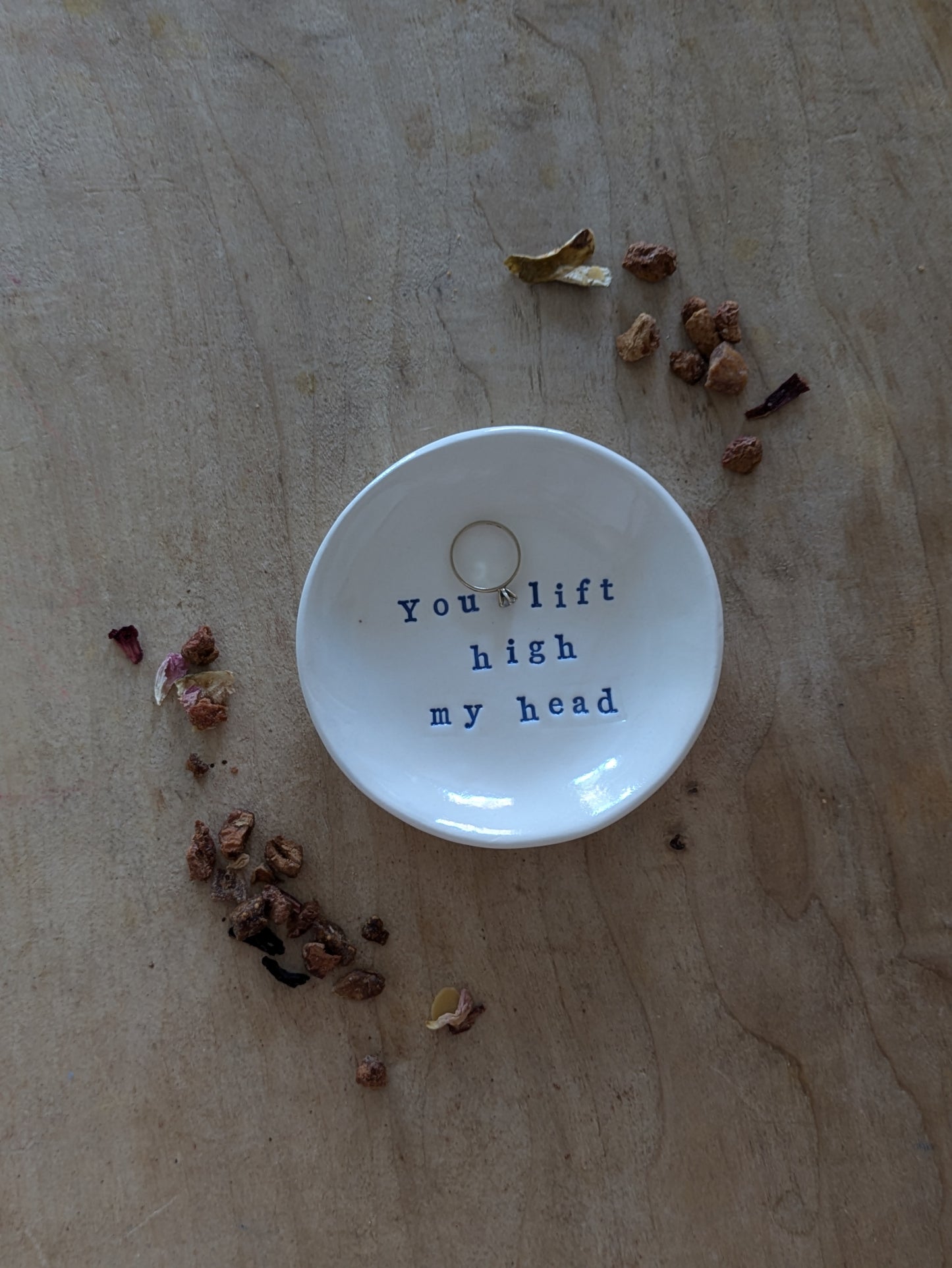“Ahava” Ring Dish: You lift high my head