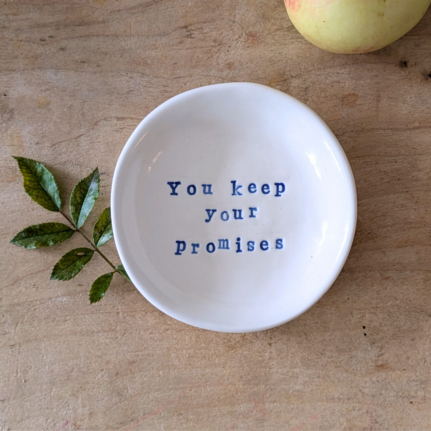 “Ahava” Ring Dish: Psalm 119:41