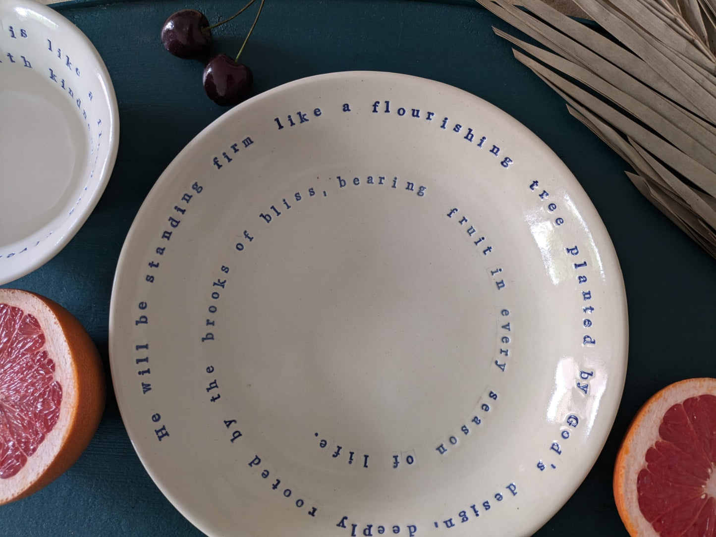 “Carmel” Salad Bowl : He will be standing firm like a flourishing tree