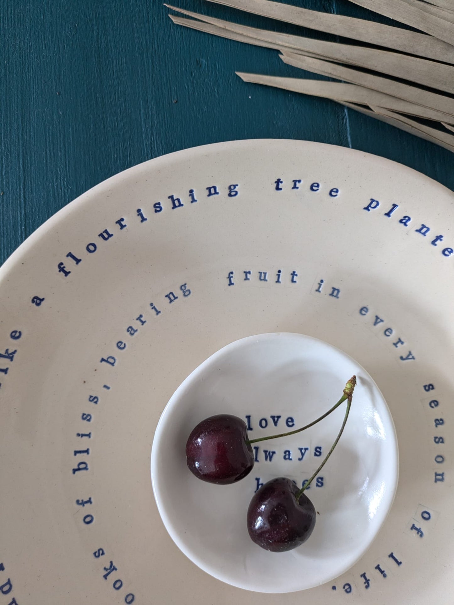 “Carmel” Salad Bowl : He will be standing firm like a flourishing tree