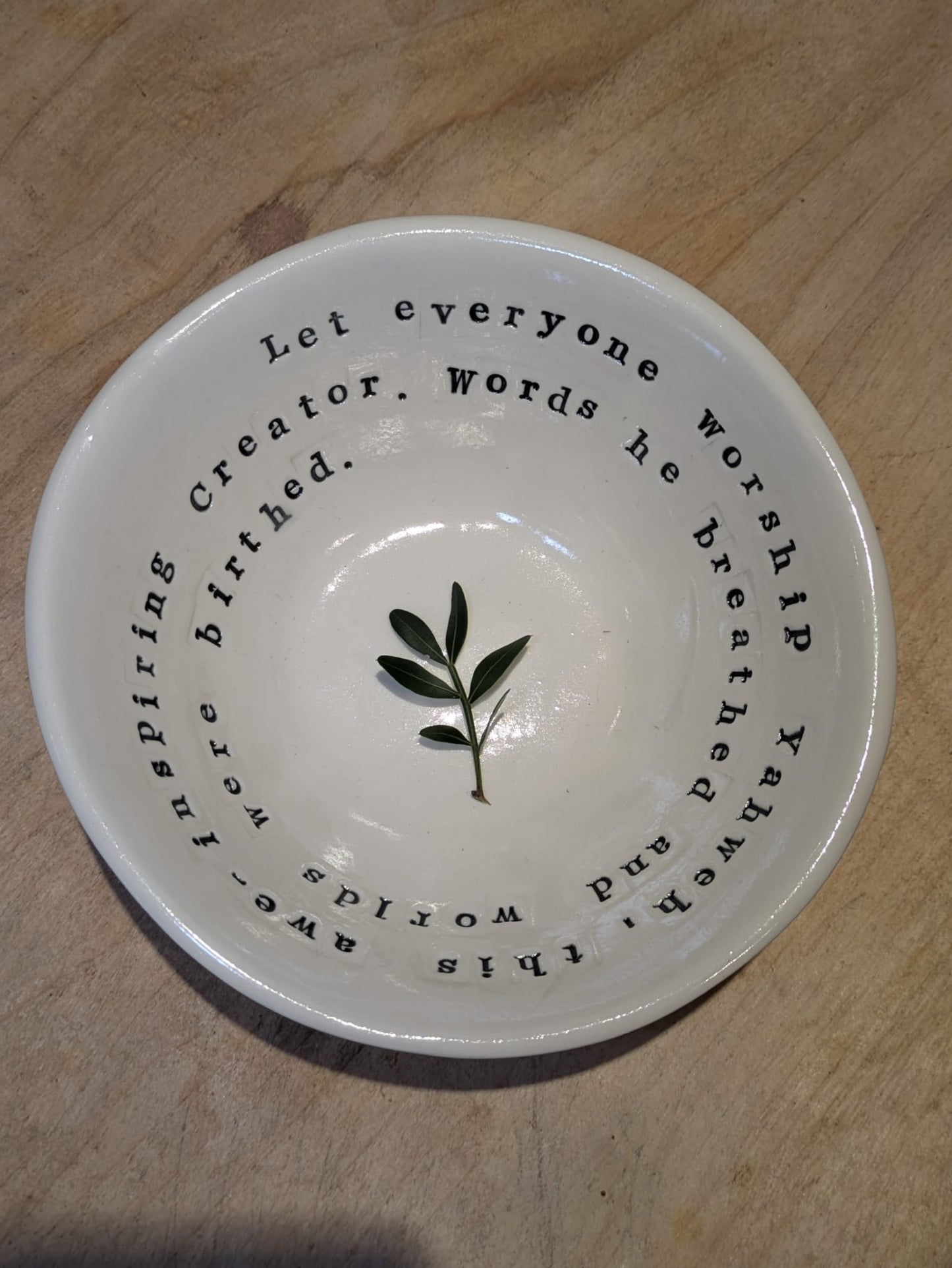 Odelia Porridge Bowl: Let everyone worship Yahweh