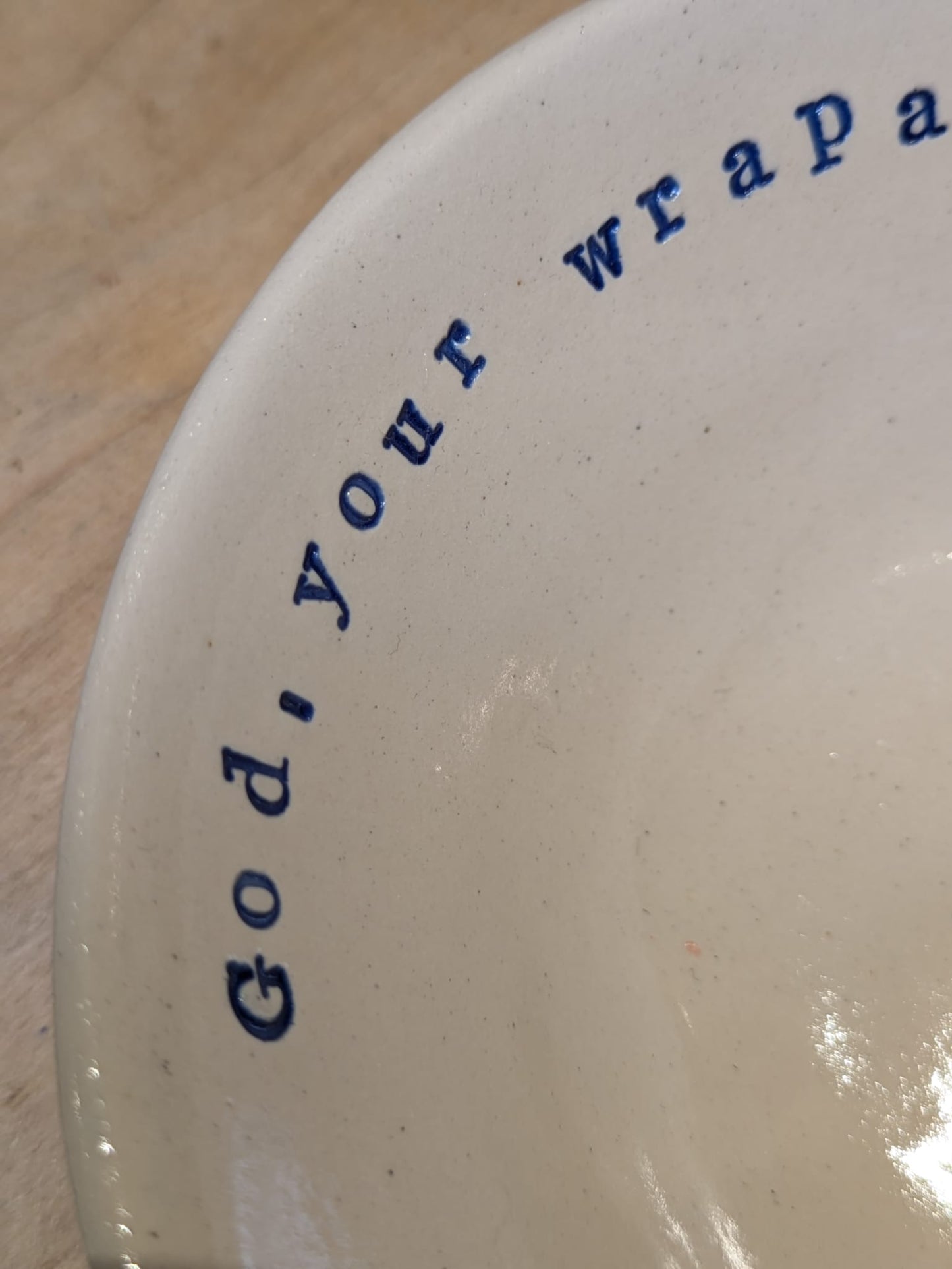 Odelia Porridge Bowl: God, your wraparound presence is my shield.
