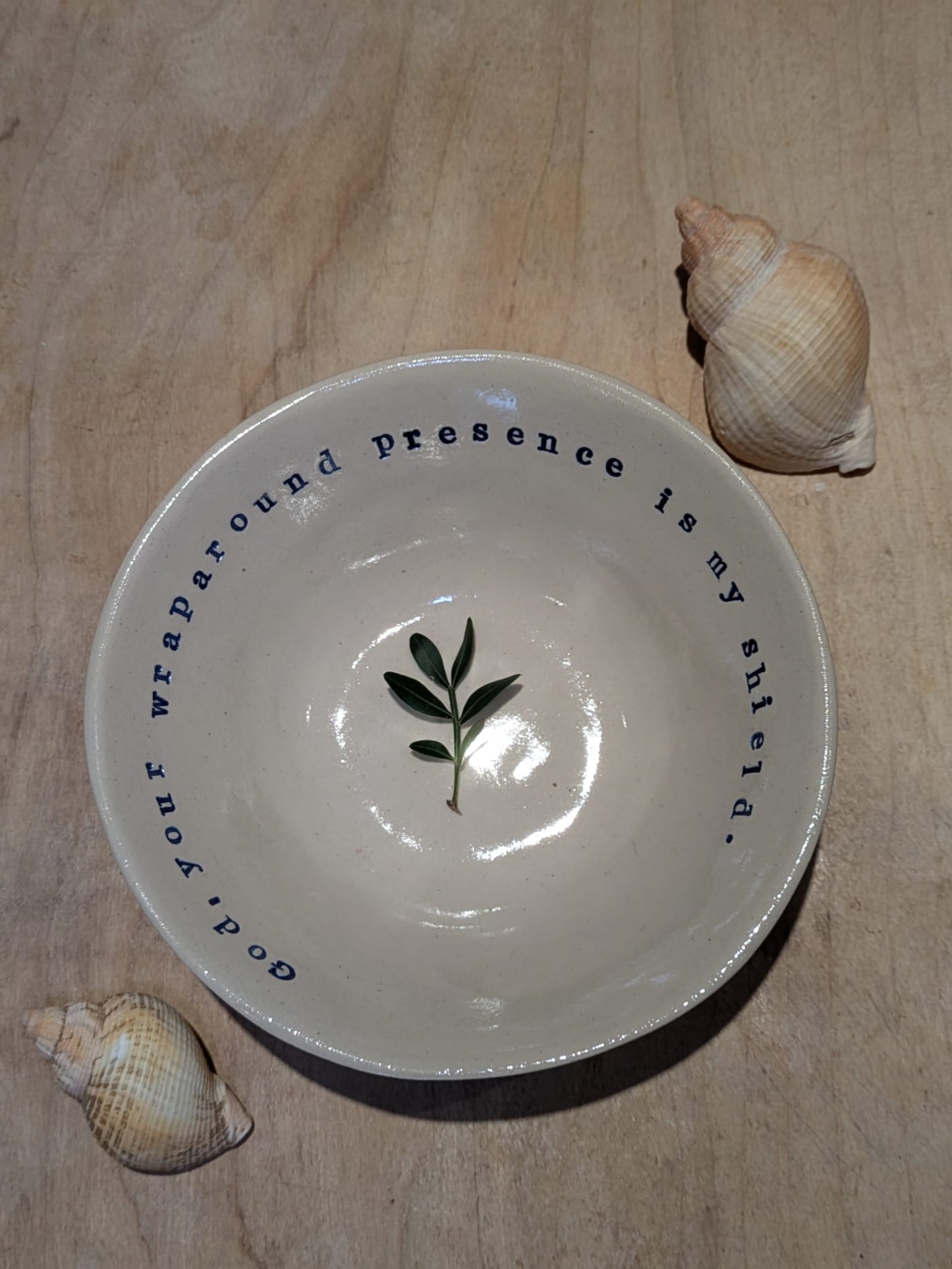 Odelia Porridge Bowl: God, your wraparound presence is my shield.