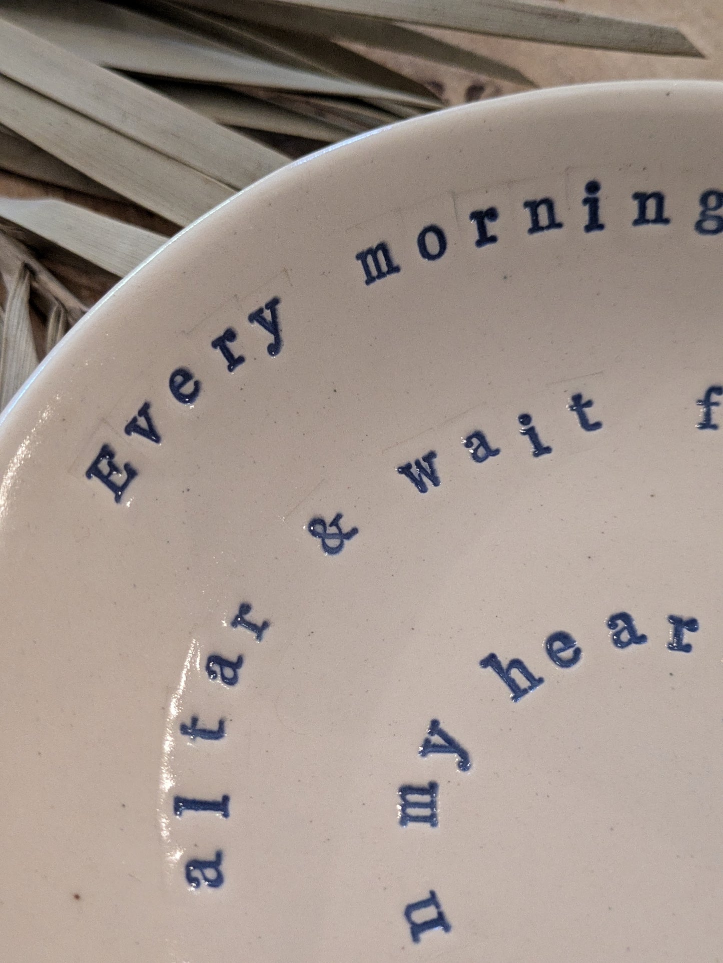 Jada Pasta Bowl: Every morning I lay out the pieces of my heart