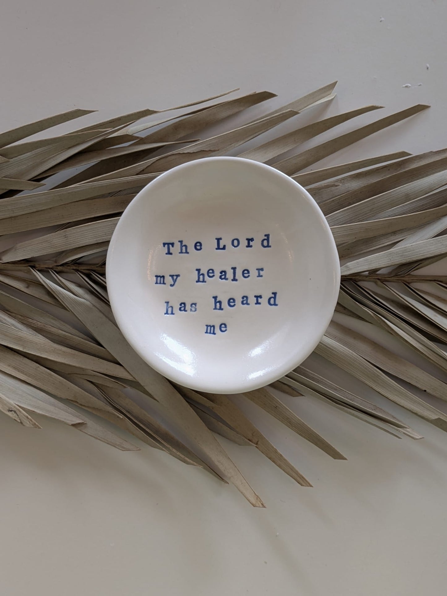 “Ahava” Ring Dish: The Lord my healer has heard me