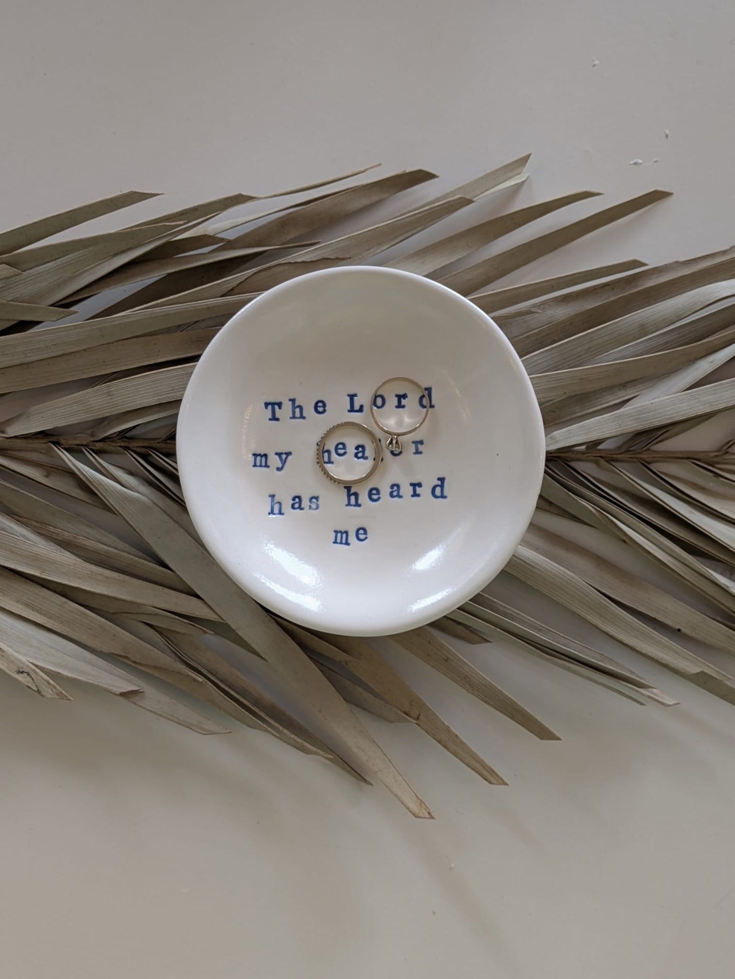 “Ahava” Ring Dish: The Lord my healer has heard me