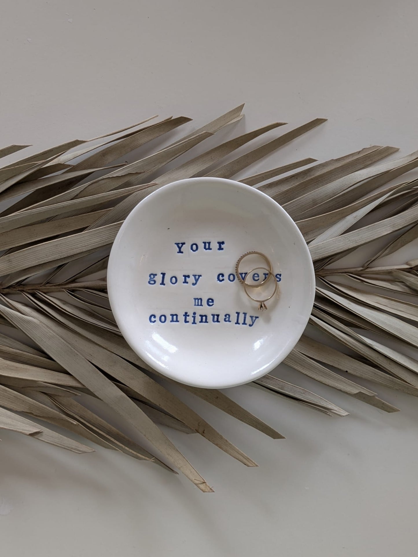 “Ahava” Ring Dish: Your glory covers me continually