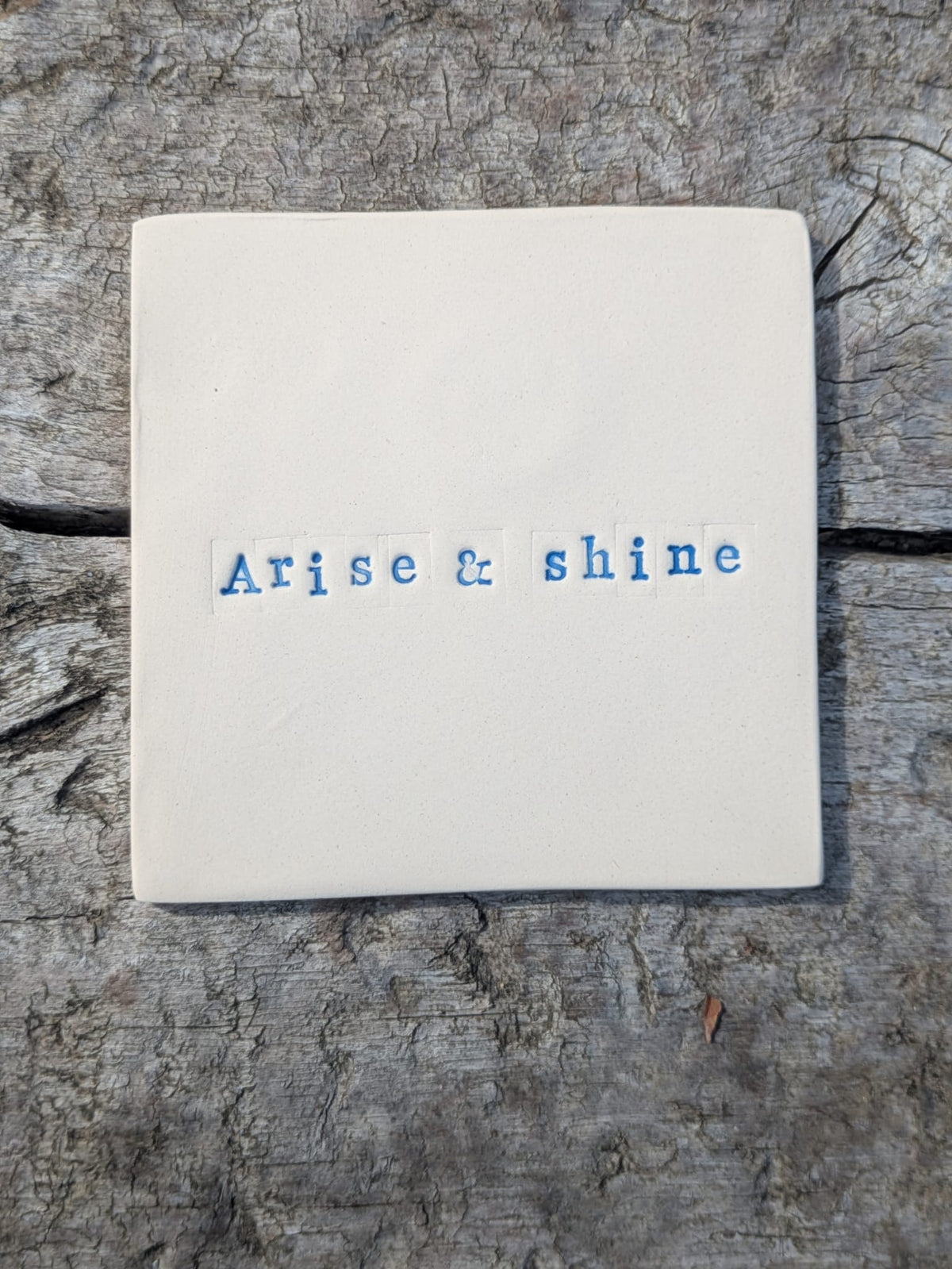 Arise & Shine Truth Tile (Blue Stamp)