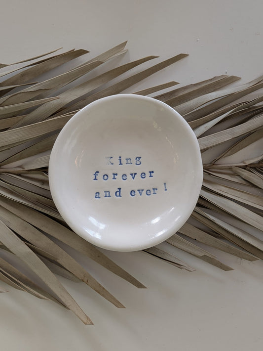 “Ahava” Ring Dish: King forever and ever!