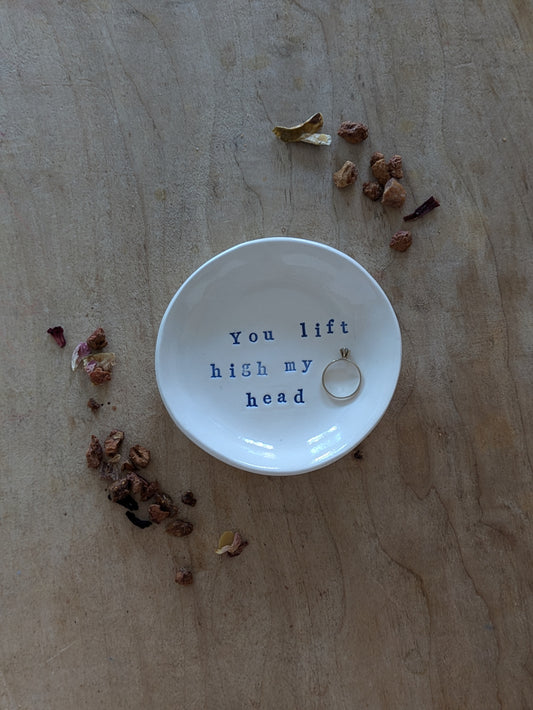 “Ahava” Ring Dish: You lift high my head