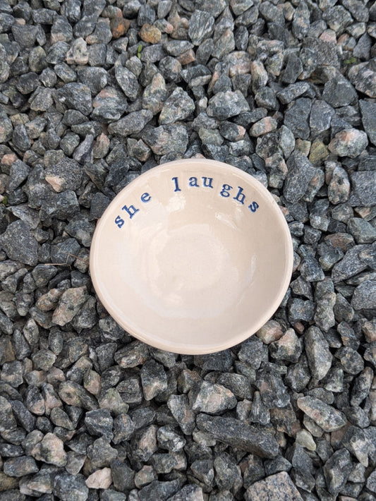 She Laughs Mini Ring Bowl