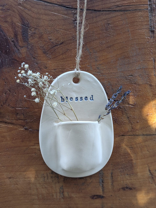 Blessed Wall Vase