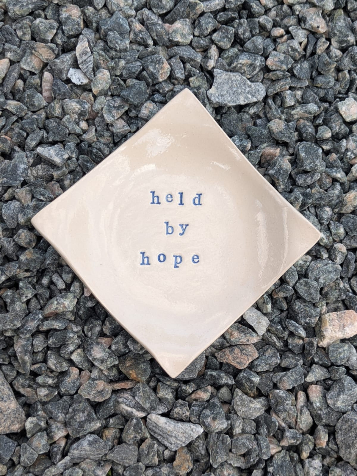Square Trinket Tray – Held by Hope