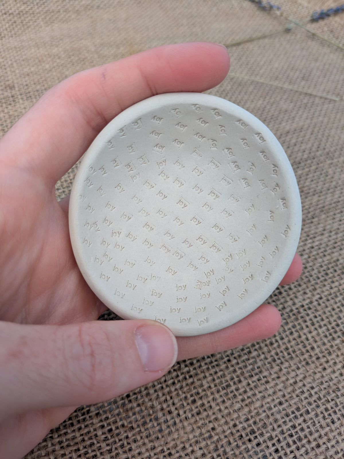Joy Unglazed Mini Ring Bowl