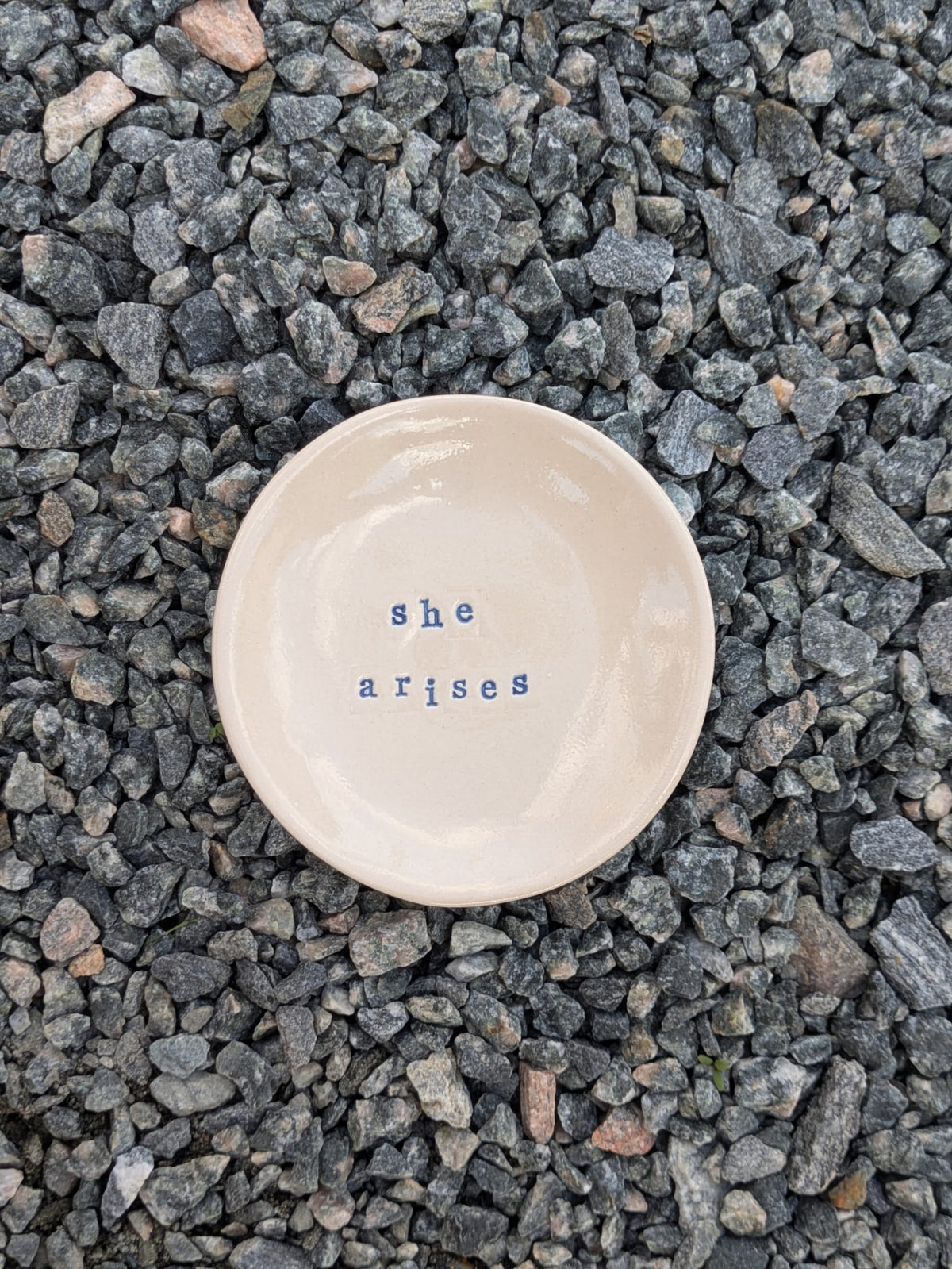 She Arises Round Trinket Tray