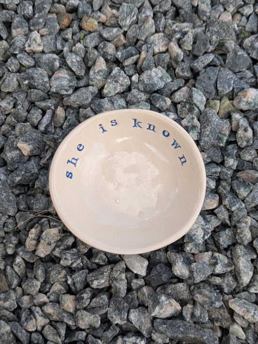 She Is Known Mini Ring Bowl