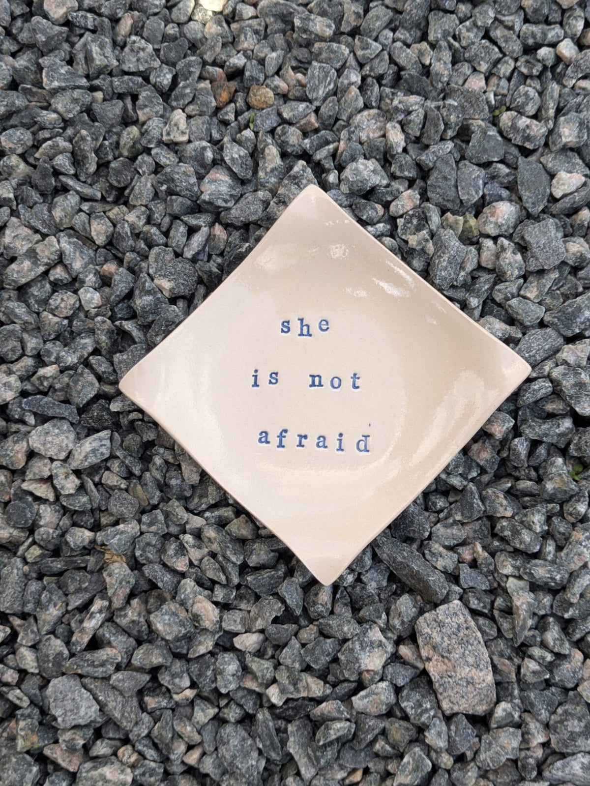 Square Trinket Tray – She Is Not Afraid