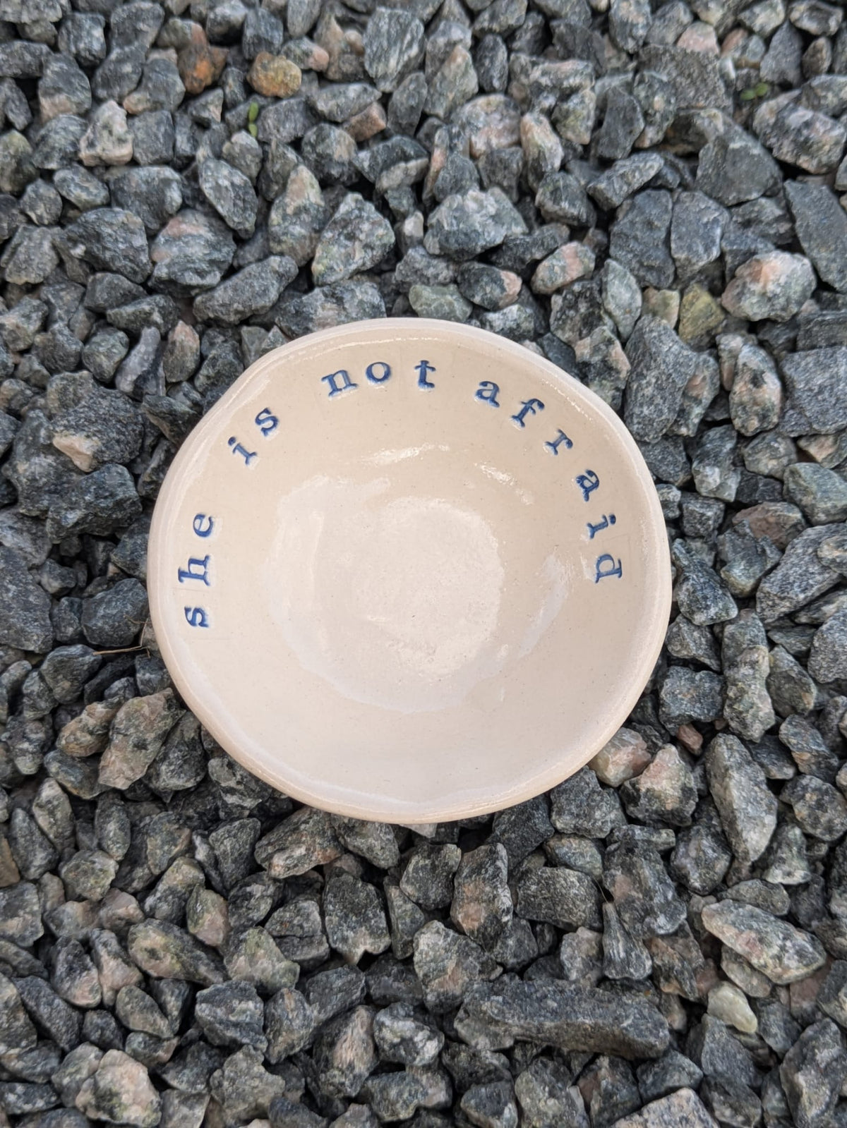 She Is Not Afraid Mini Ring Bowl