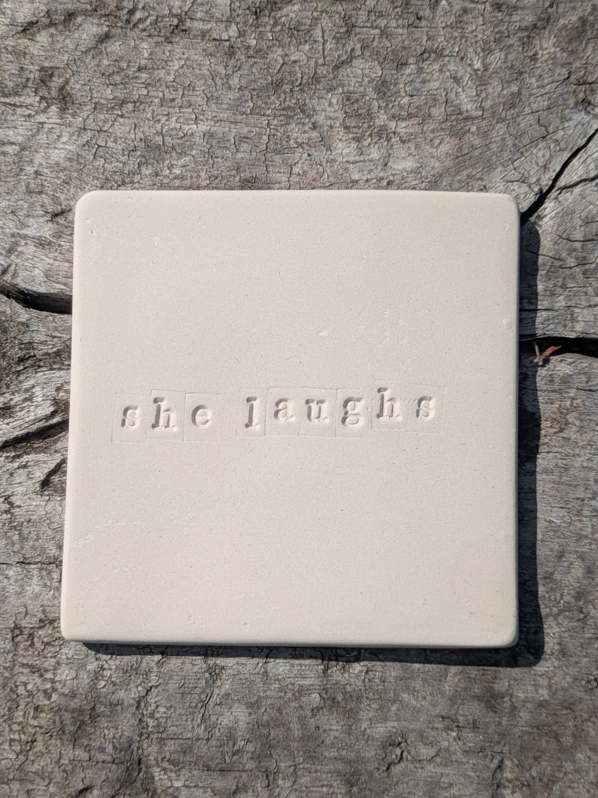 She Laughs Truth Tile