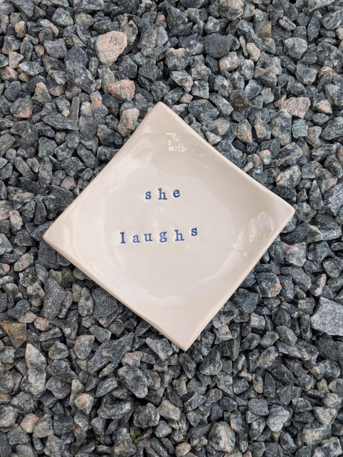 Square Trinket Tray – She Laughs